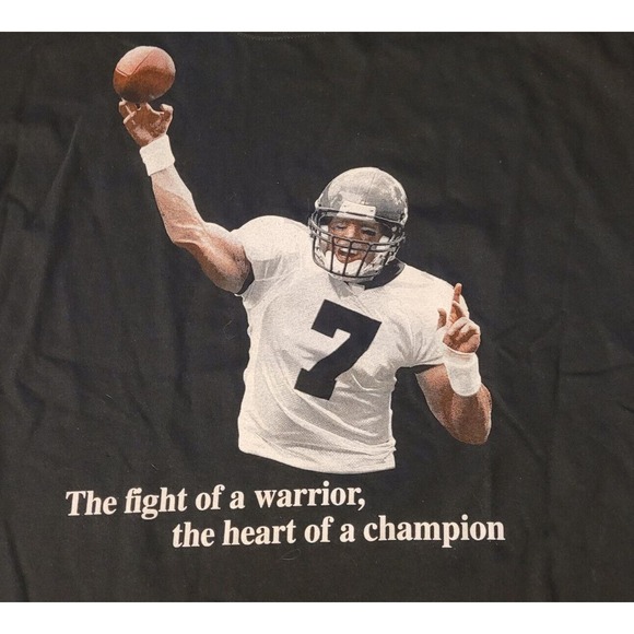 Jeff Garcia T Shirt Size Large Black Football Quotes NFL Retro Graphic Shirt - Picture 6 of 6